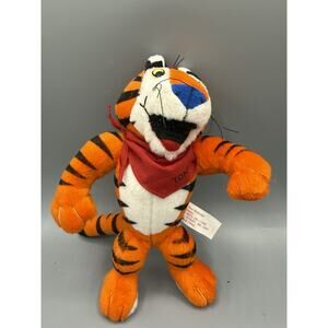 1997 Kelloggs Frosted Flakes Tony the Tiger Plush 7” Red Bandana Vintage